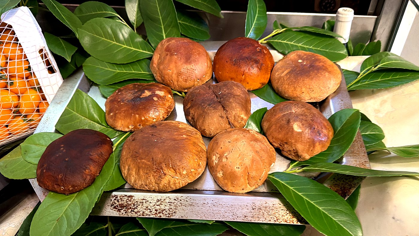 Porcini freschi appena arrivati in cucina